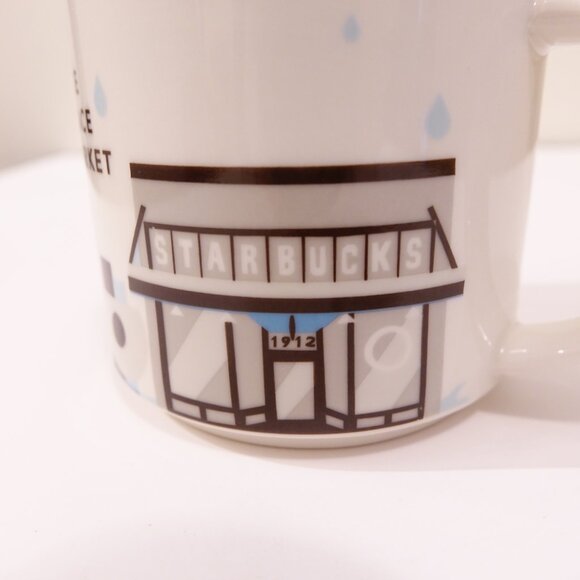 Starbucks 2017 You Are Here Collection Pike Place Market 14oz Mug Cup - Picture 3 of 6